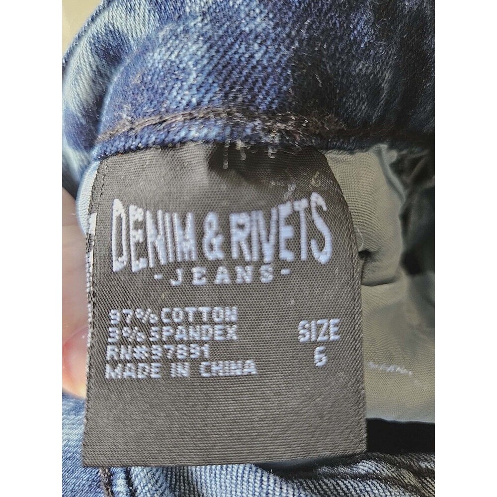 Brooklyn's Best Denim & Rivets Jeans‎ Size 6 Boys Acid Wash Moto Biker Stretch - Picture 9 of 12